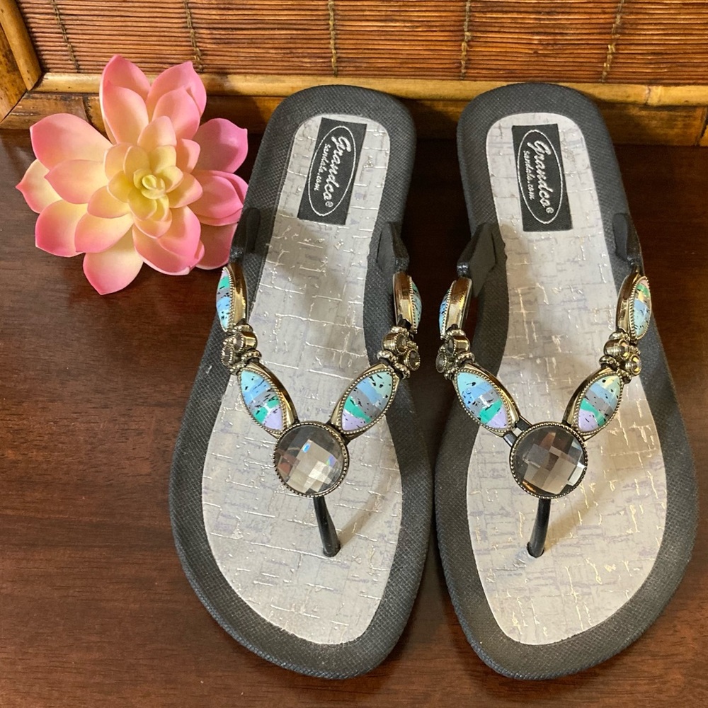 Grandco Jeweled Sandals